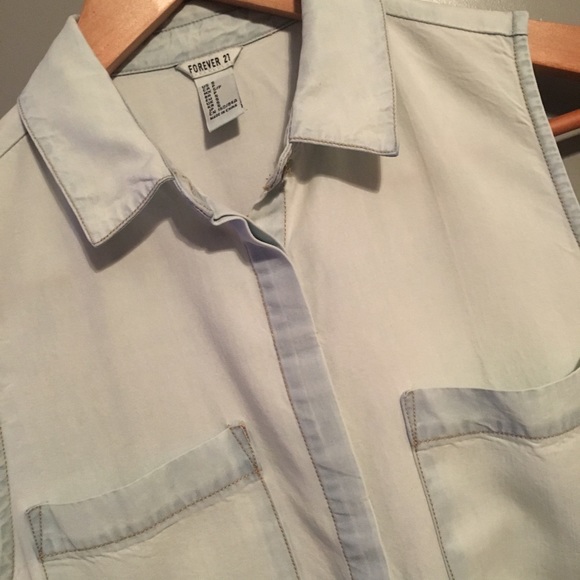 Forever 21 Light Chambray Dress - Picture 4 of 4